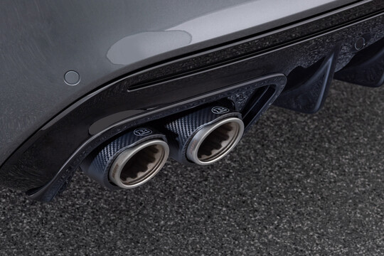 Carbon exhaust tailpipes