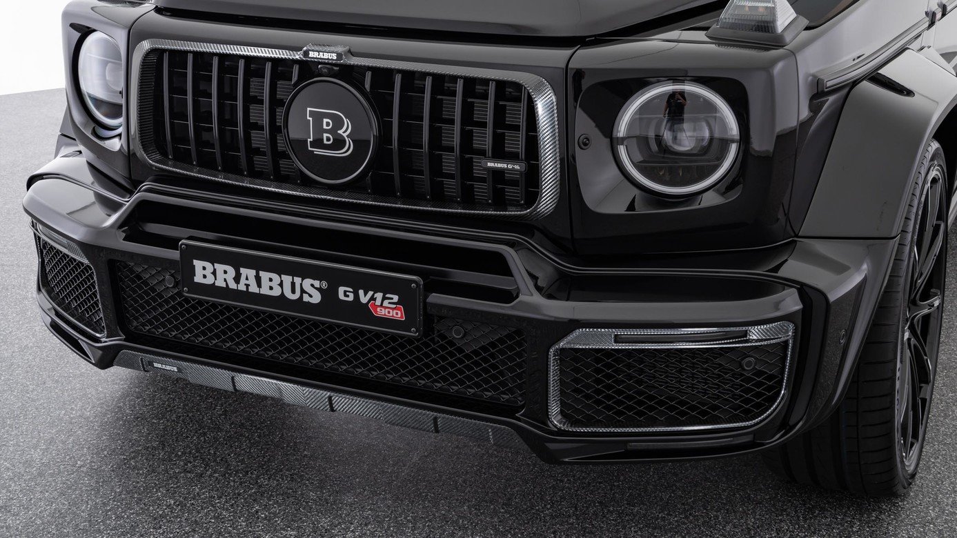 Mercedes-Benz G-Klasse W463 Brabus Widestar LED beleuchtete Kotflügel  seitliche Einsätze aus Carbon 2er Set