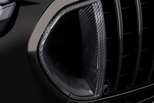 Carbon front grill inserts