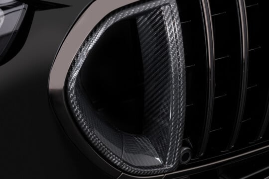 Carbon front grill inserts