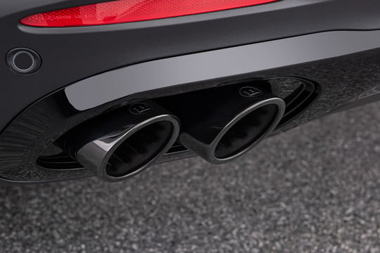 Exhaust tips black chrome