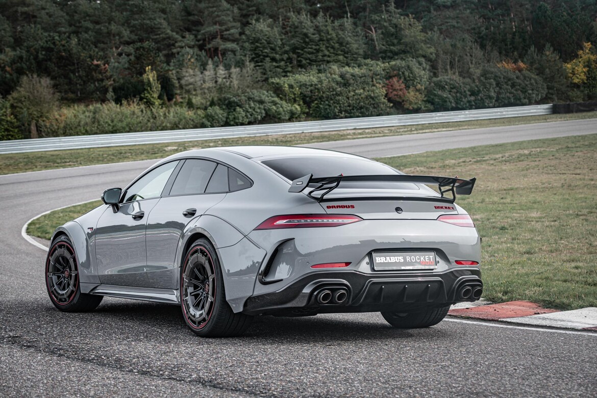 Brabus turned the already wild AMG GT sedan into a 900-hp Rocket