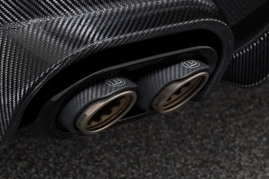 Klappen-Sportauspuffanlage mit Carbon-Titan Endrohren