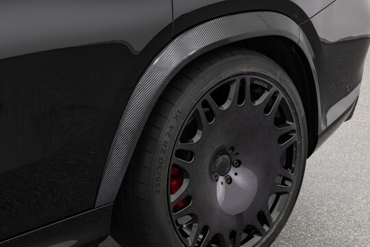 Carbon fender add-on parts