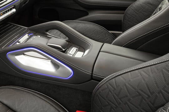 Leather center console