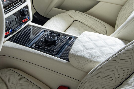Leather center console