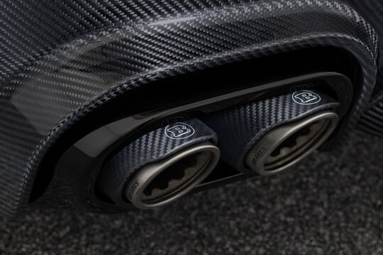 Klappen-Sportauspuffanlage mit Carbon-Titan Endrohren