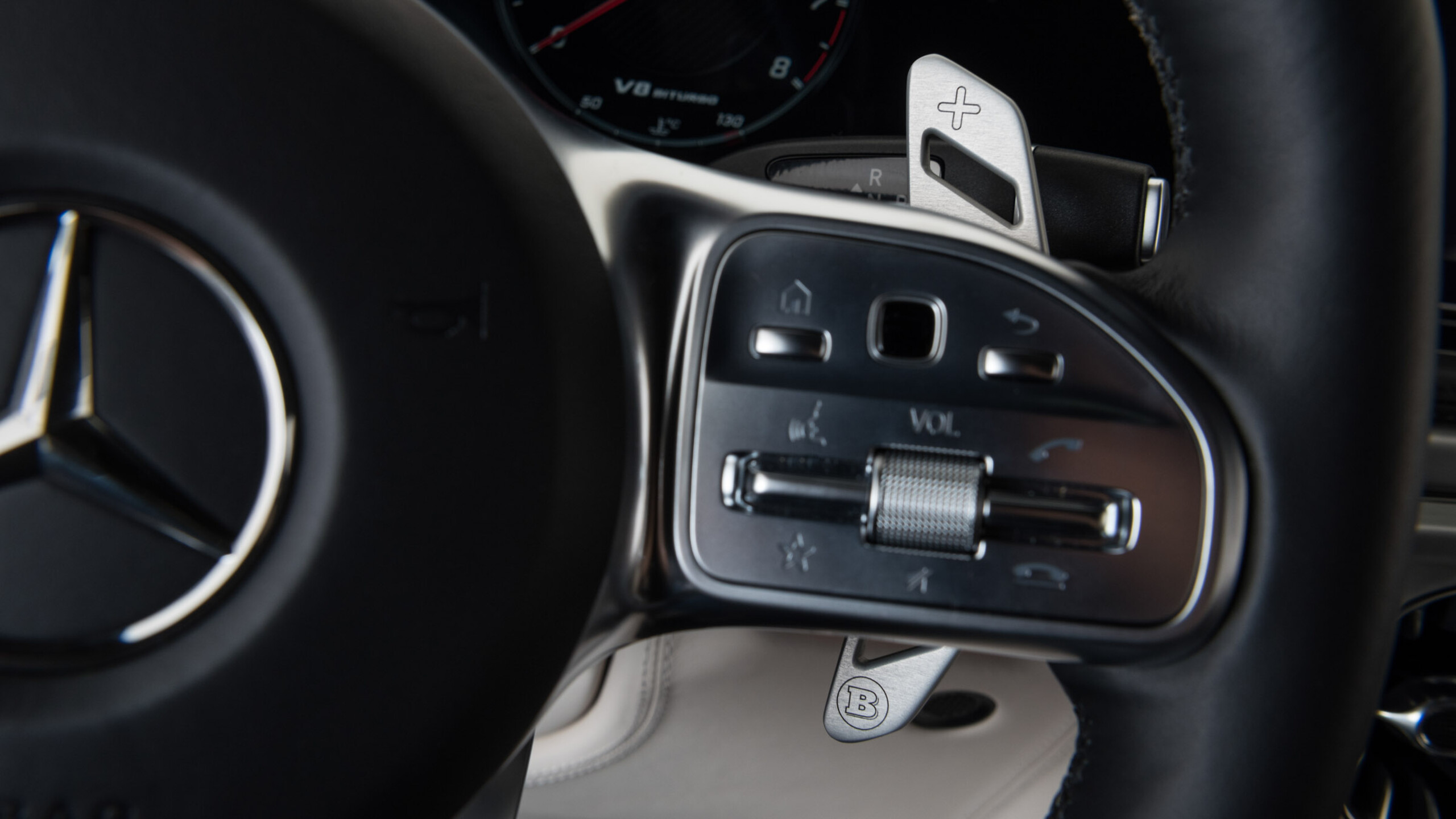 Aluminum-leather paddle shifters Mercedes W 463A AMG G 63 4x4²