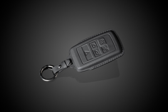 Leather key cover black