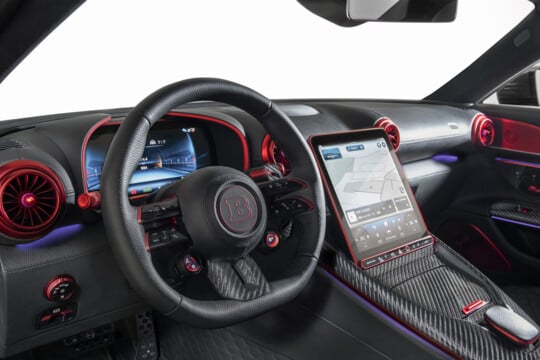Glazed trim parts interior