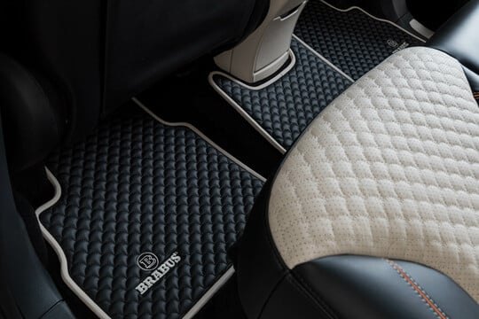 leather Floor mats quilted