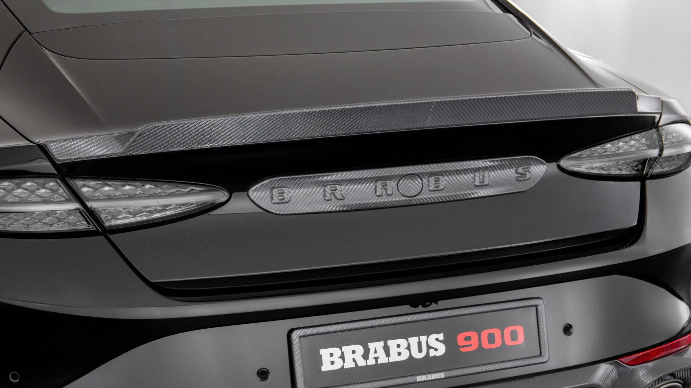 Carbon rear spoiler attachment 1