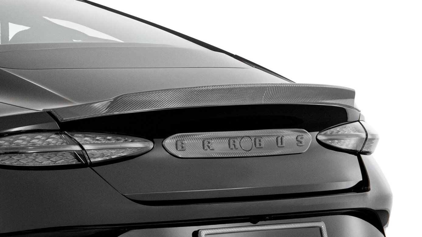 Carbon rear spoiler attachment 0