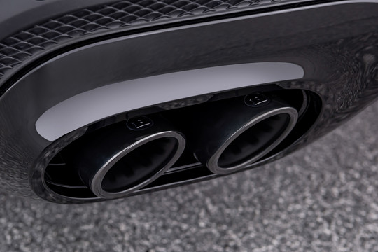 Exhaust tips black chrome